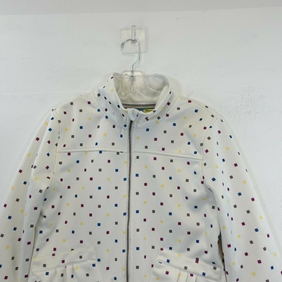 BURTON Women's White Coat Jacket LARGE Mock Neck Full Zip Long Sleeve Dry Ride - Picture 4 of 13